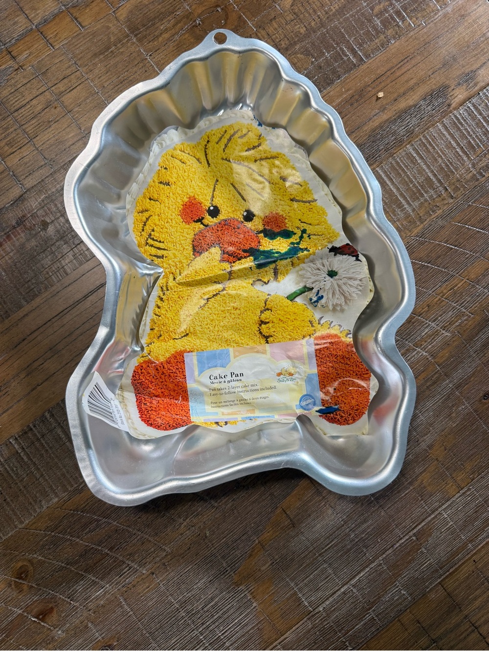 TWO cake pans - duck and train